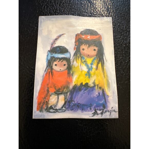 Lot of 5 Ted DeGrazia Refrigerator Magnets Southwest Children Vintage - Picture 9 of 11